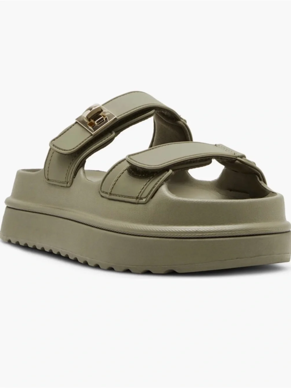 02. Steve Madden Women’s Bigschmona Platform Sandal in Olive